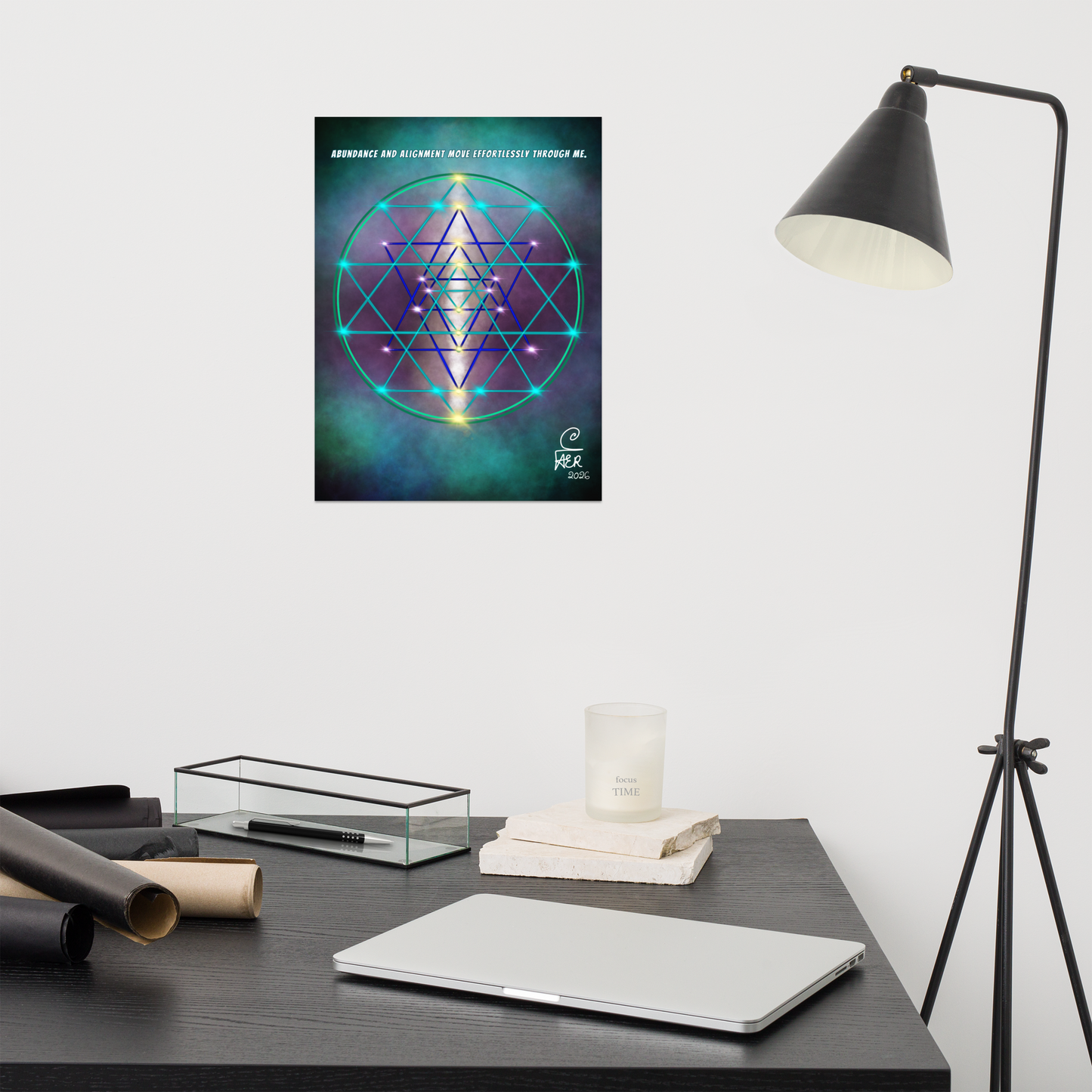 The Sri Yantra Photo paper poster