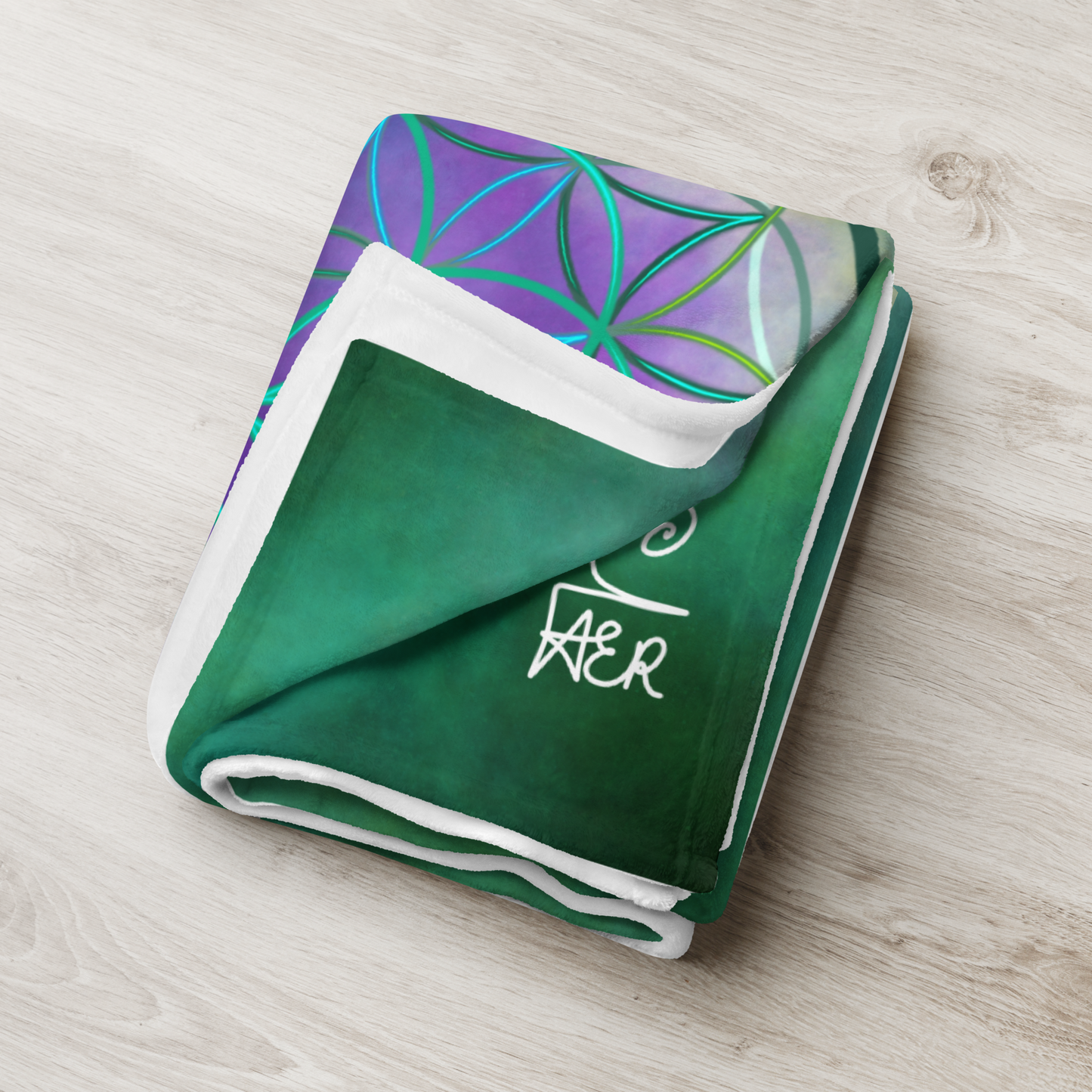The Flower of Life Throw Blanket