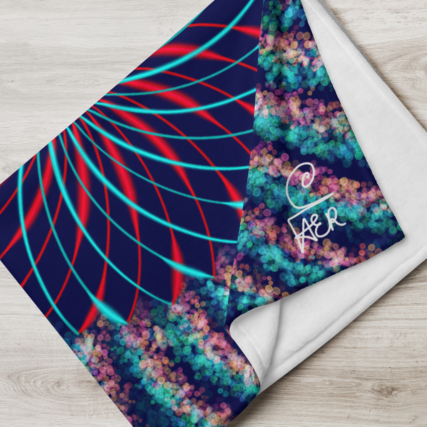 The Radial Flower | Lotus Mandala Throw Blanket