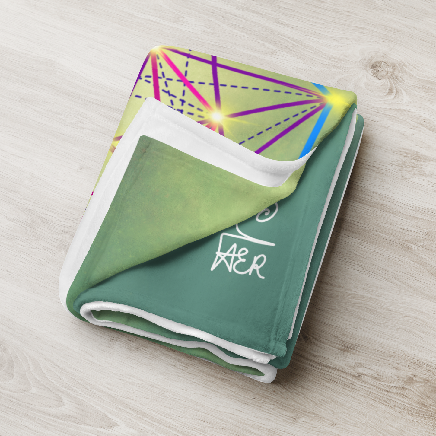 The Metatron Cube Throw Blanket