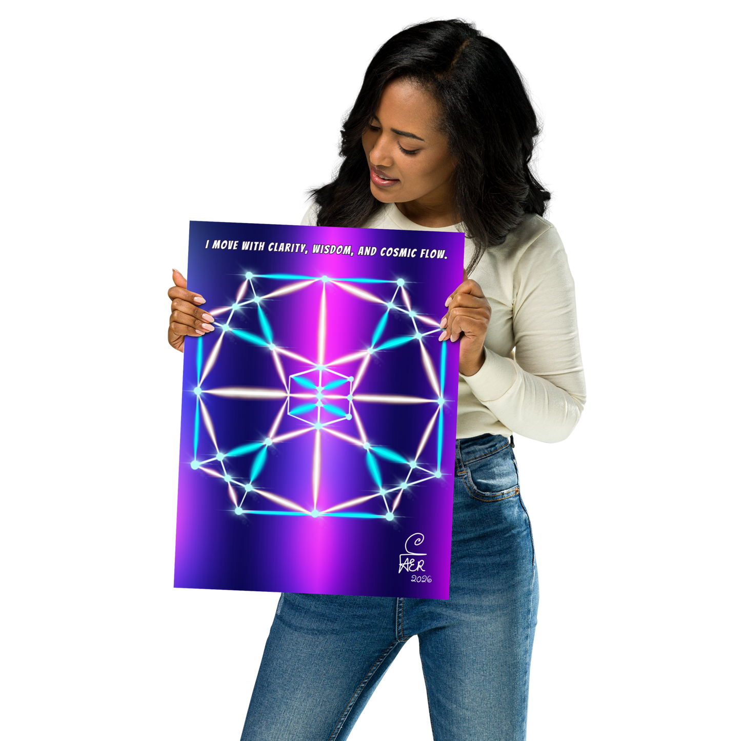 The Dodecagon Star Pattern Photo paper poster