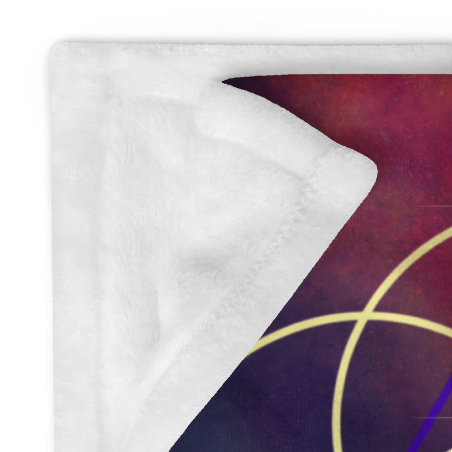 The Vesica Piscis with Triangle Throw Blanket