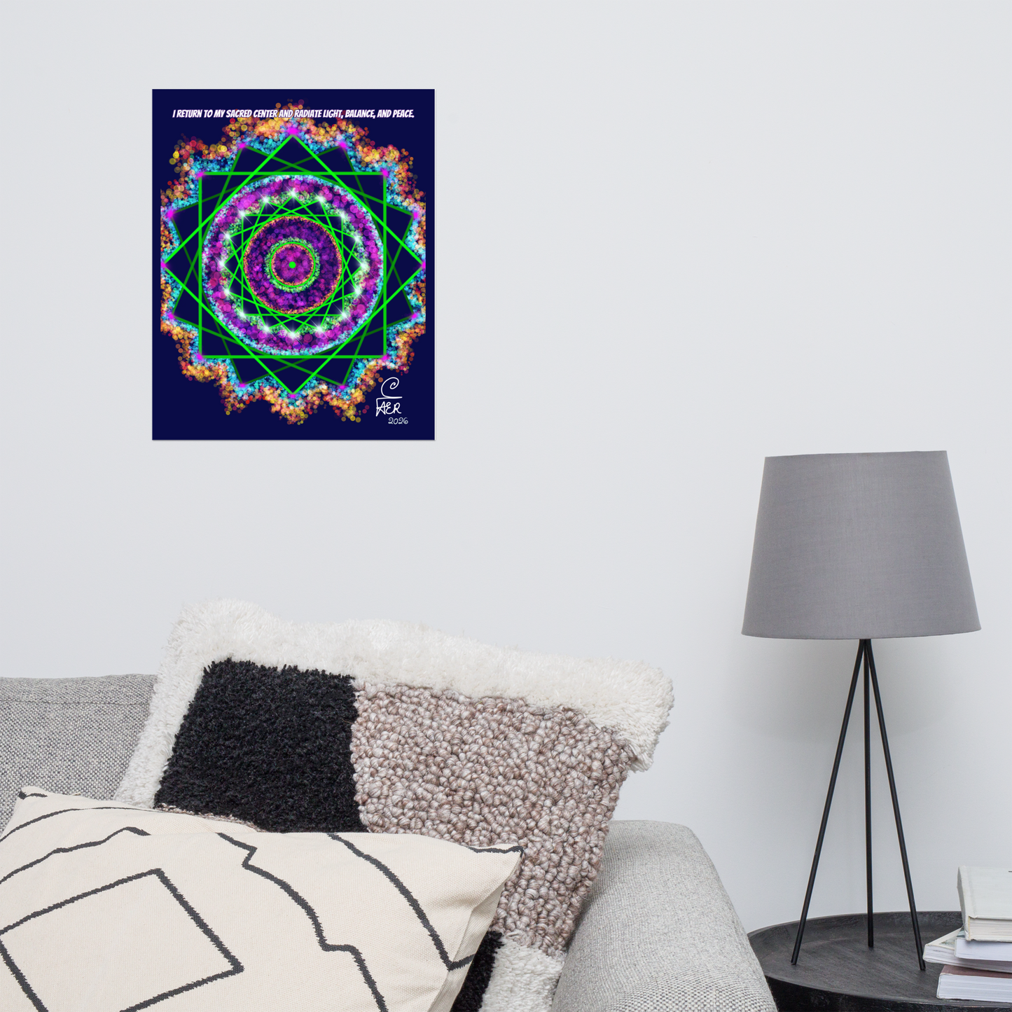 The Mandala | Sun Wheel Photo paper poster