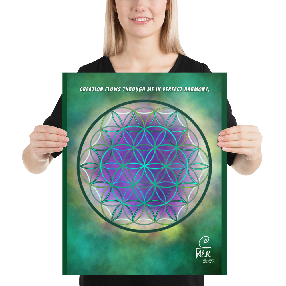 The Flower of Life Photo paper poster
