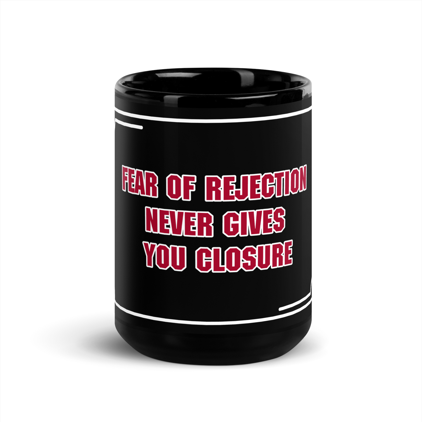 Fear Black Glossy Mug