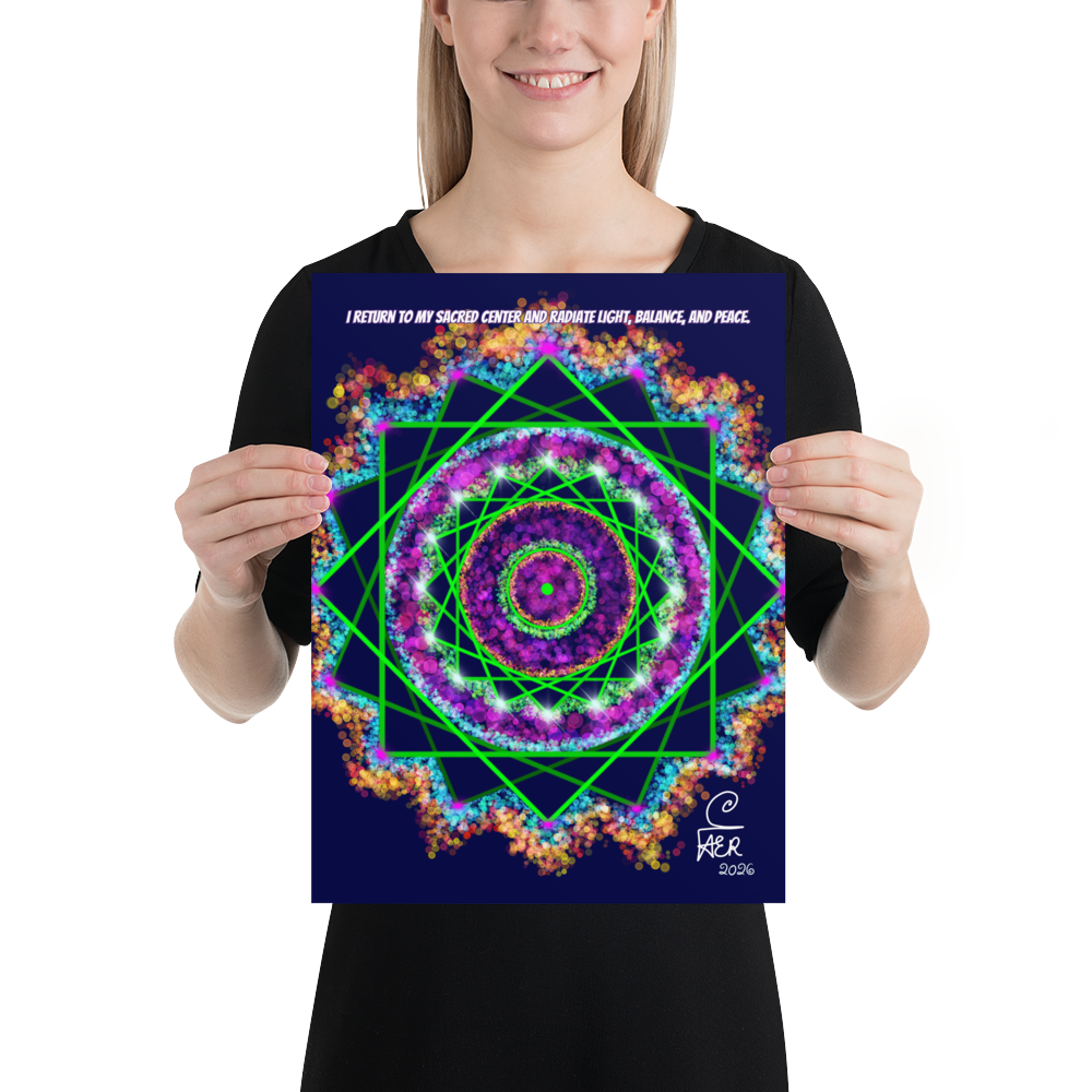The Mandala | Sun Wheel Photo paper poster