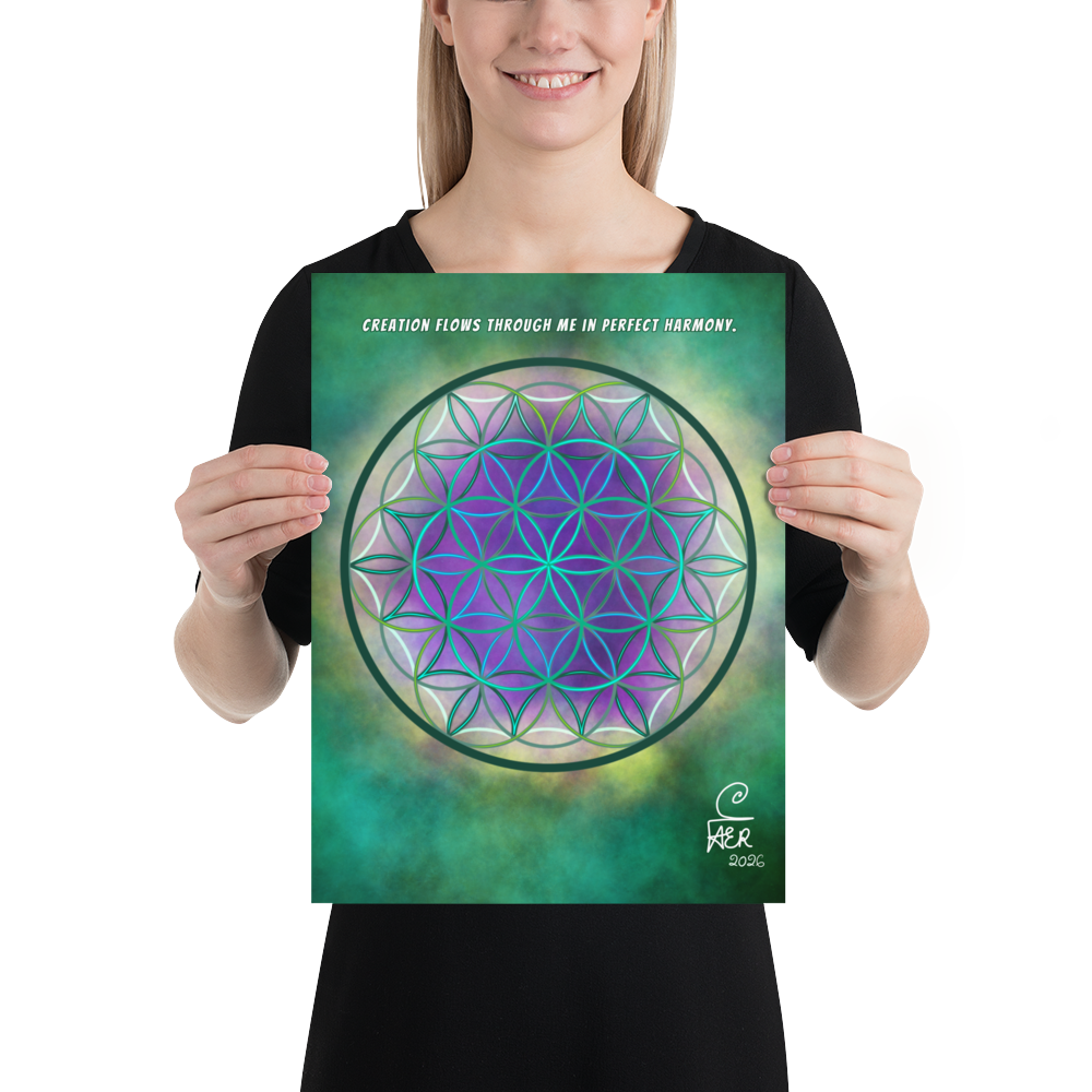 The Flower of Life Photo paper poster