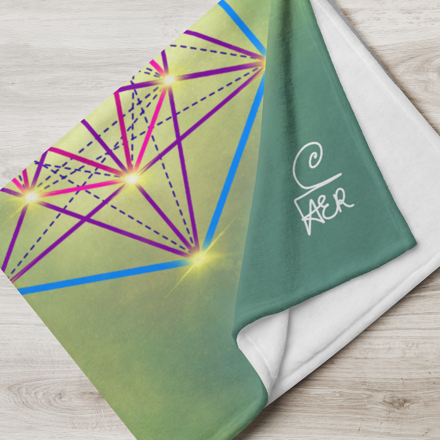 The Metatron Cube Throw Blanket