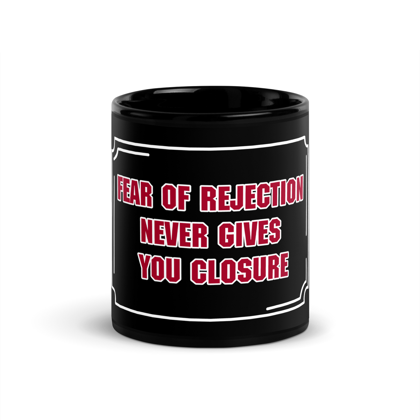 Fear Black Glossy Mug