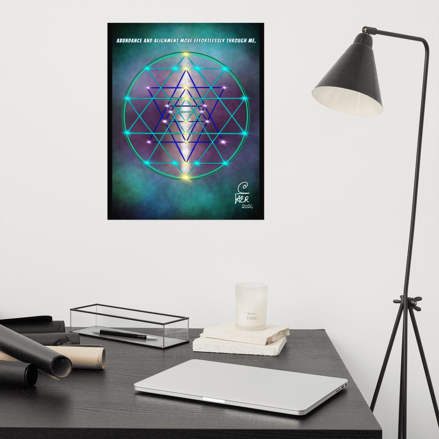 The Sri Yantra Photo paper poster