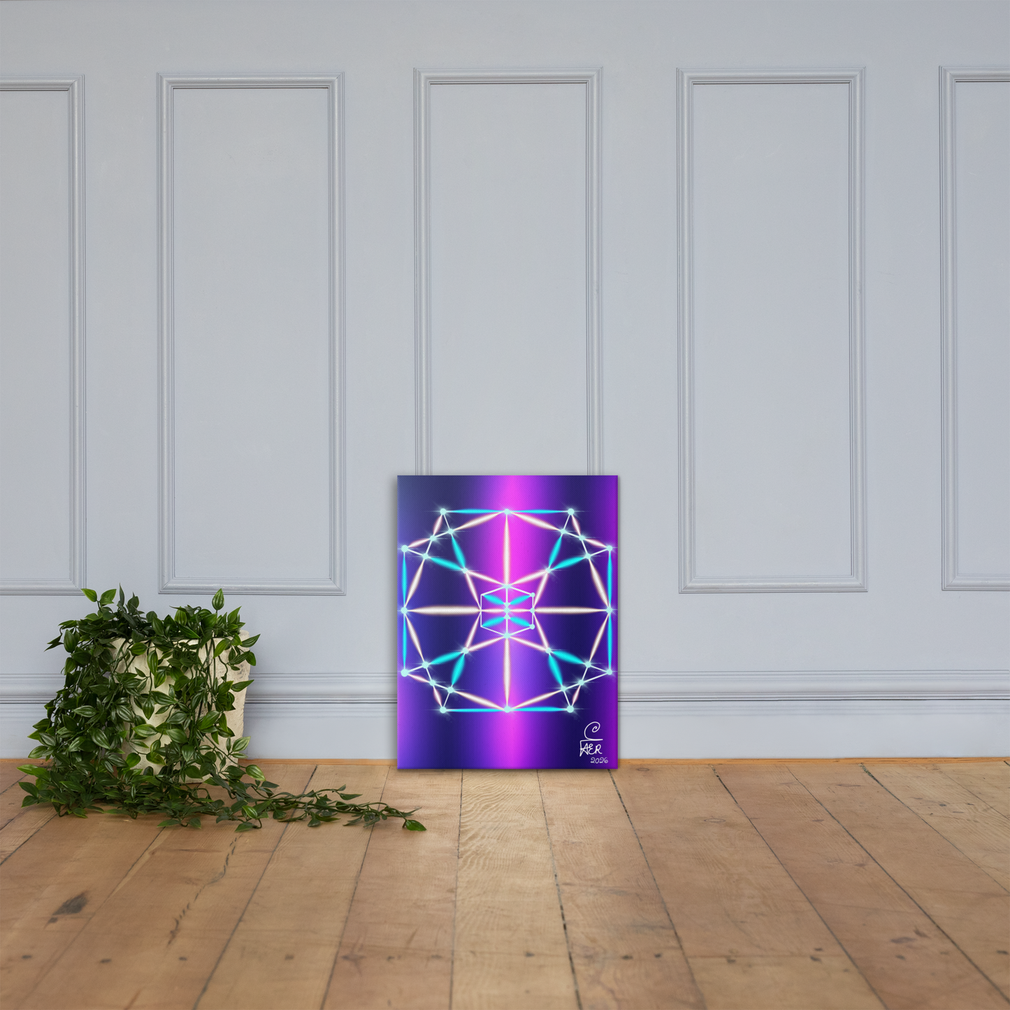 The Dodecagon Star Pattern Canvas