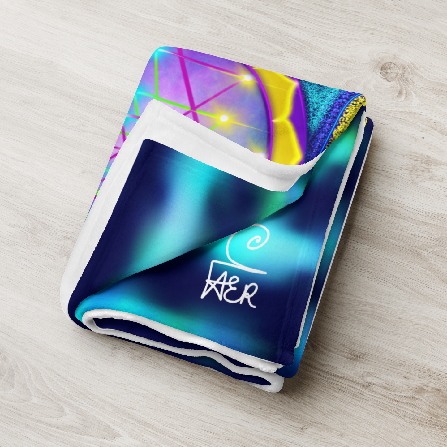 The Sri Yantra (Temple Gate / Bhupura Frame) Throw Blanket