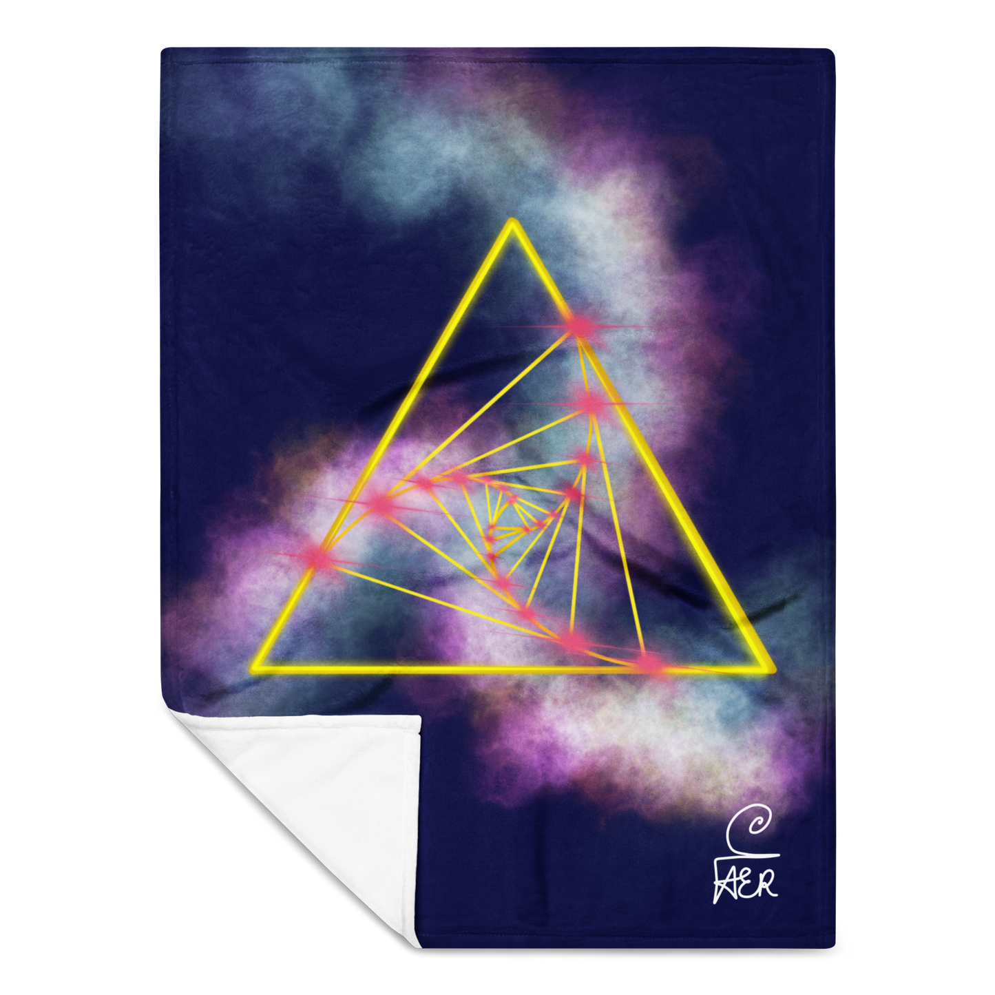The Golden Ratio | Fibonacci Triangle Spiral Throw Blanket