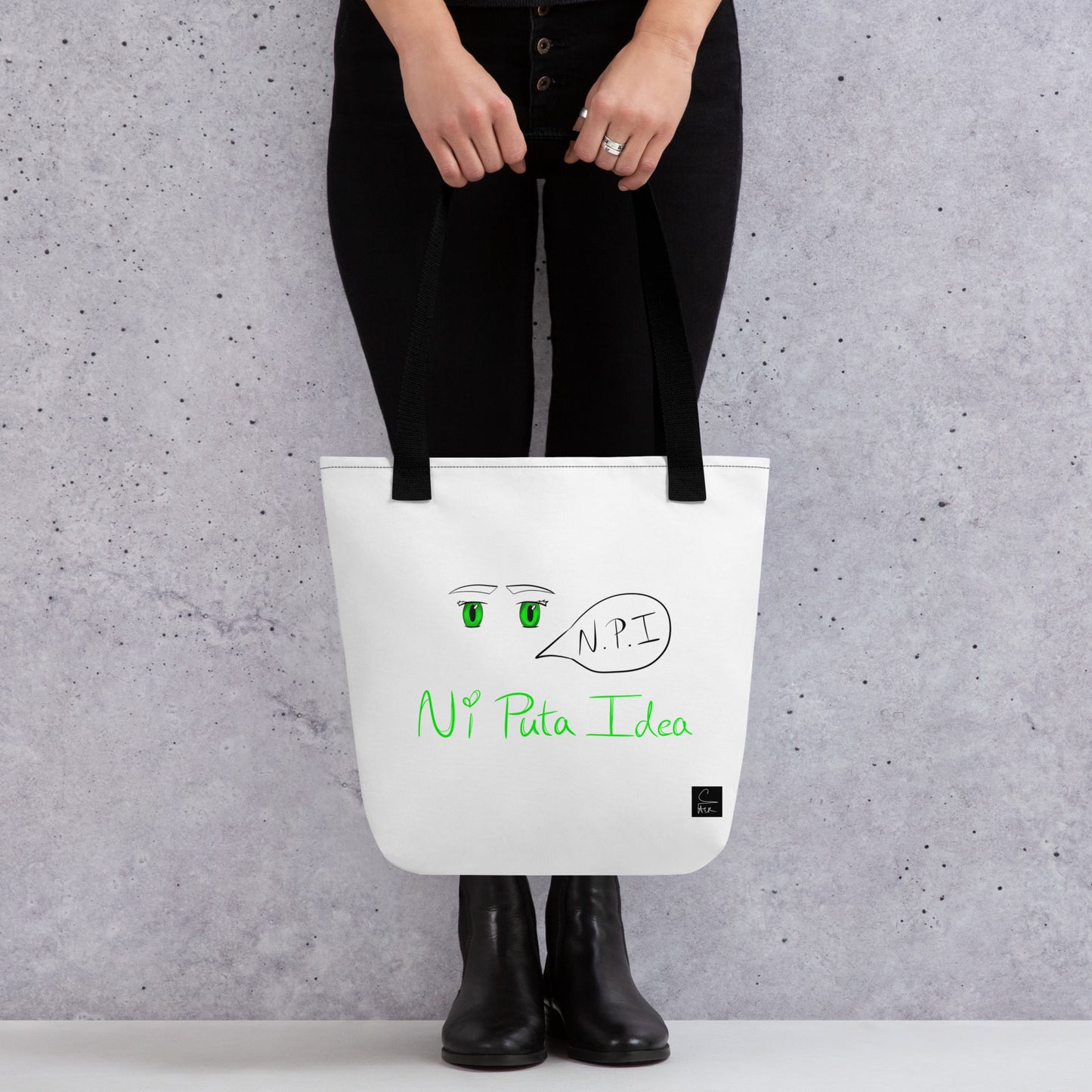 N P I Tote bag