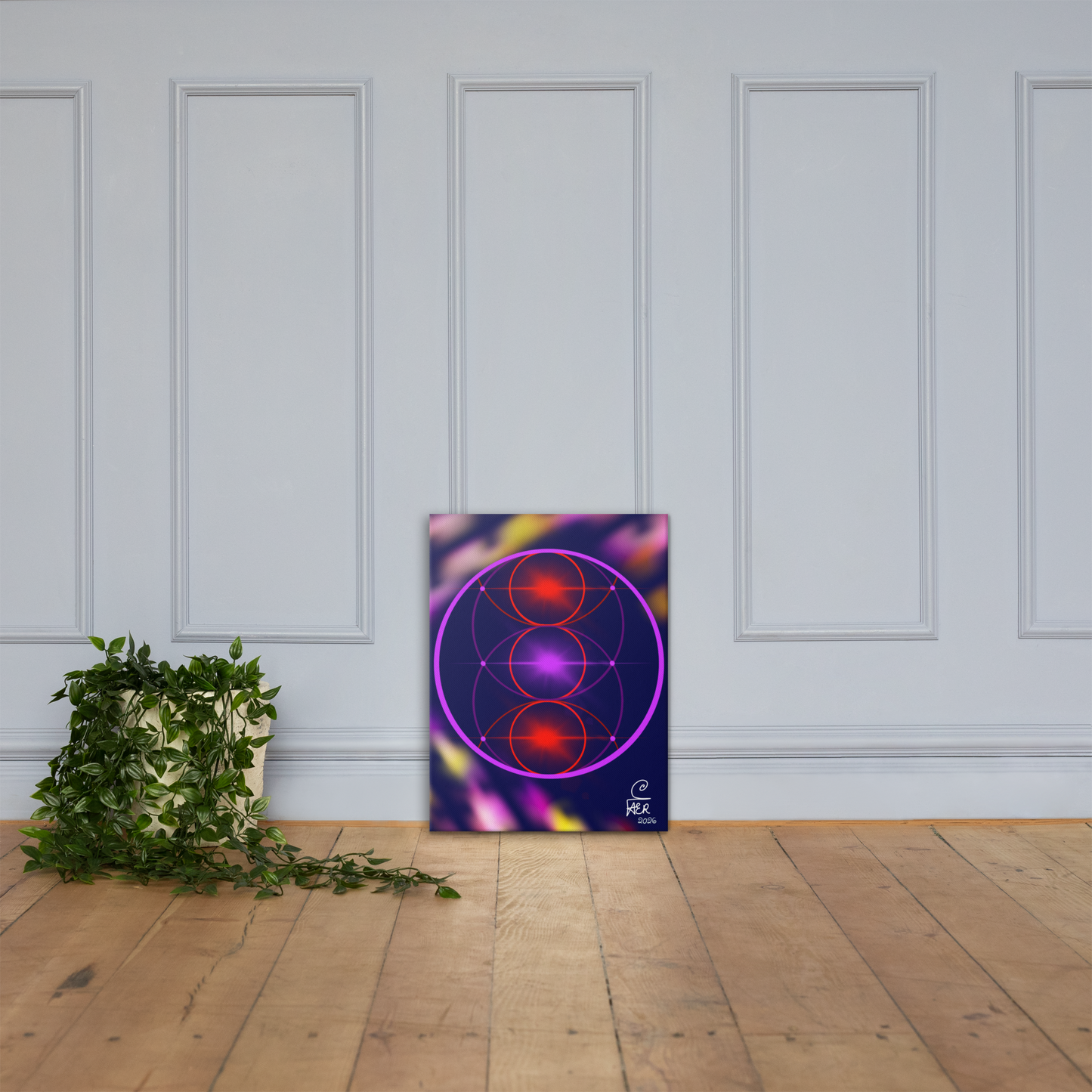 The Tree of Life | Borromean (Trinity) Circles Canvas