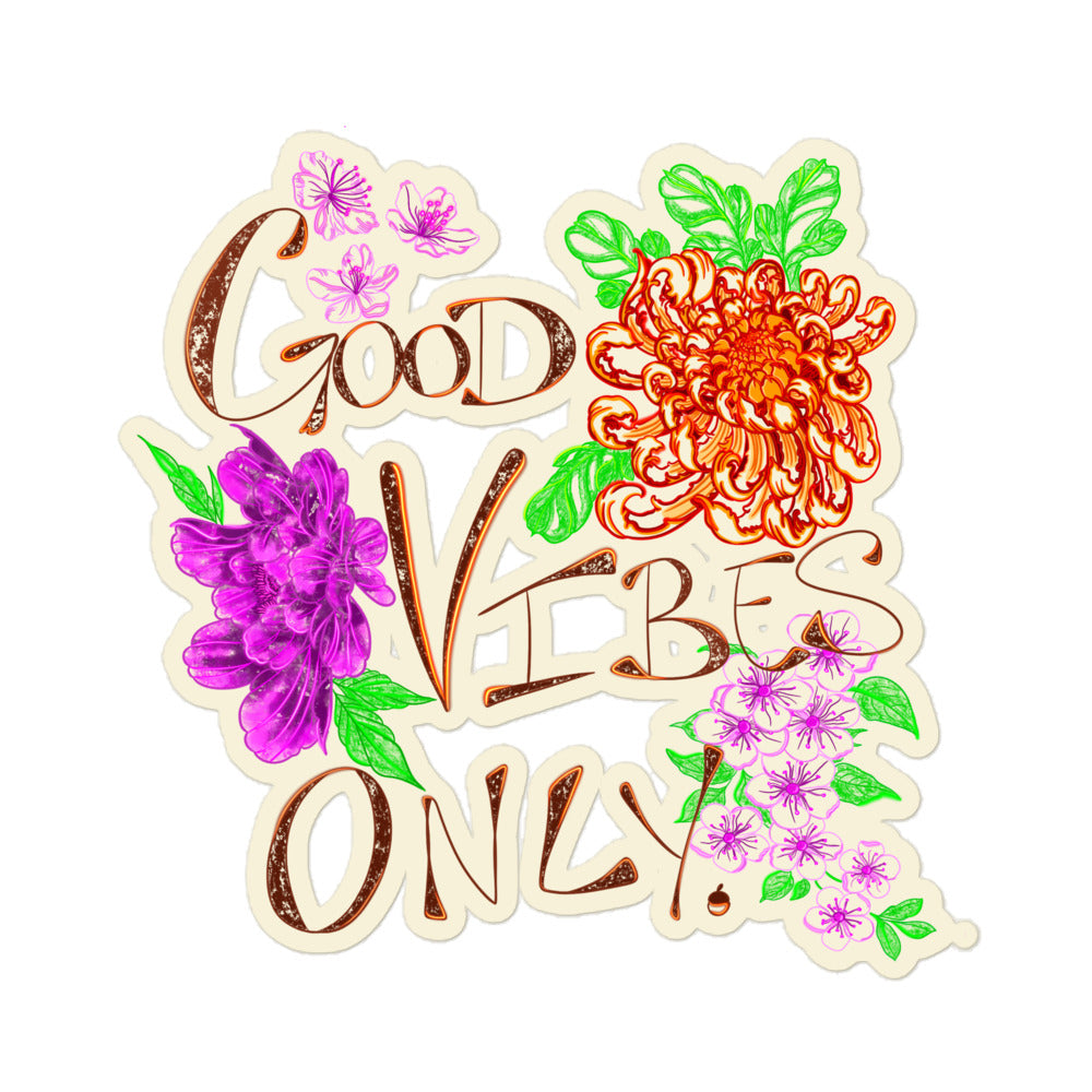 Good Vibes Bubble-free stickers