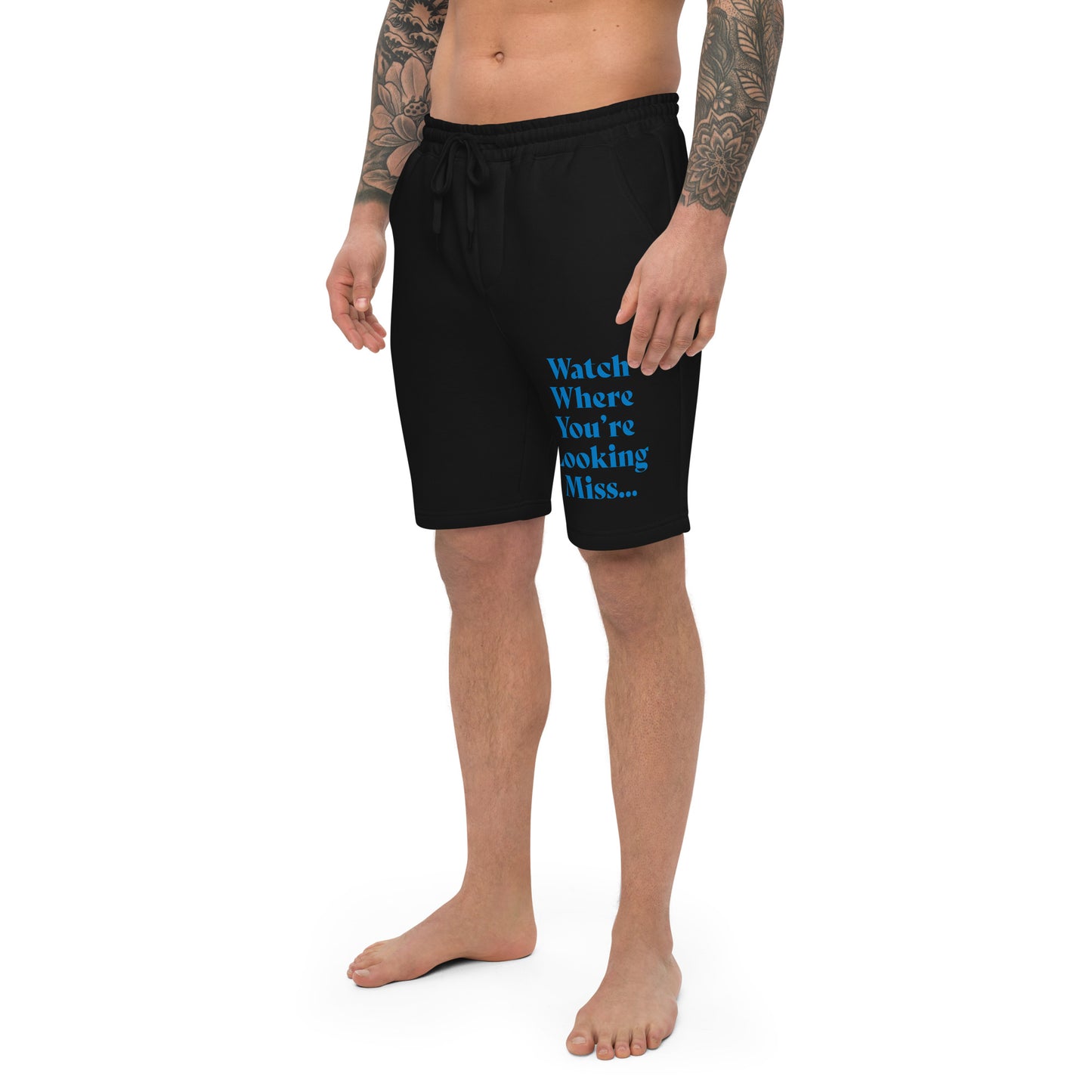 Watch where… Men's fleece shorts