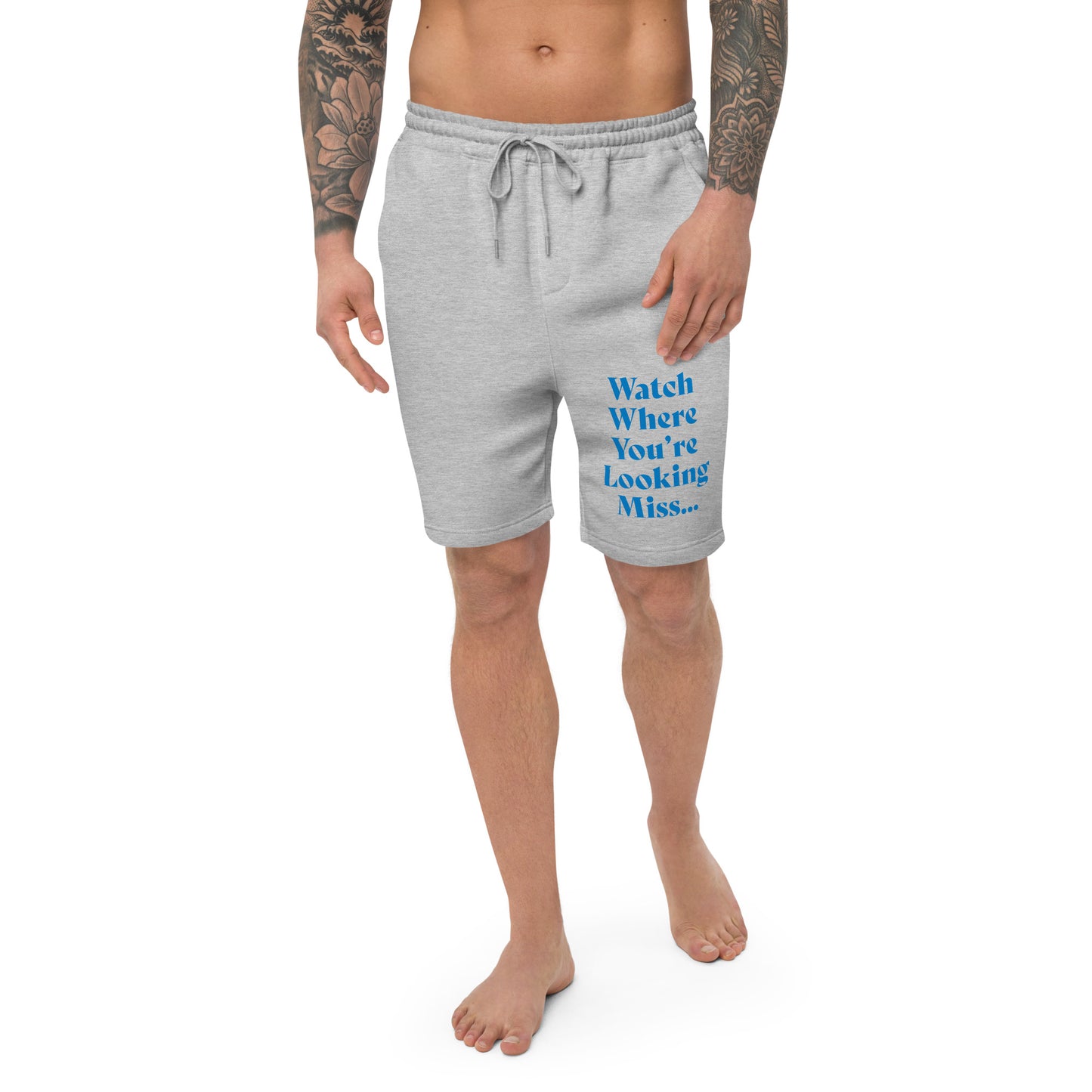 Watch where… Men's fleece shorts