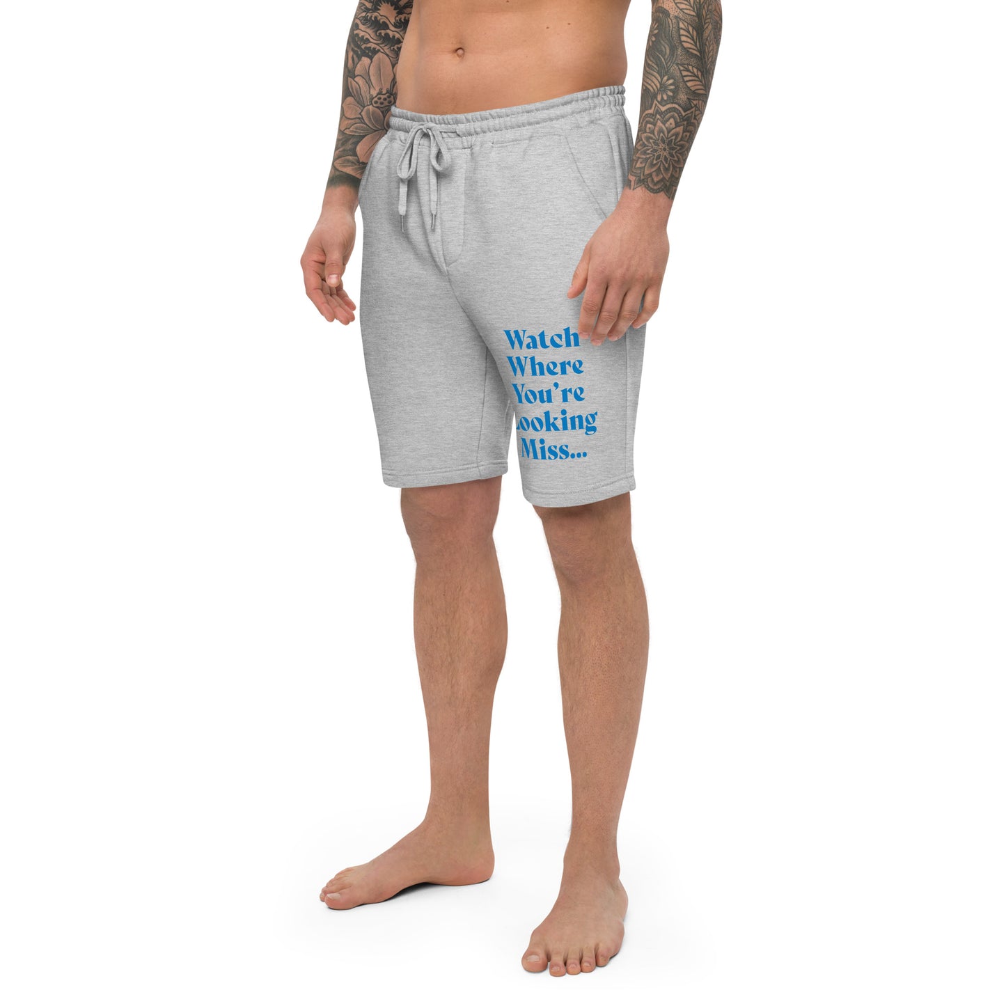 Watch where… Men's fleece shorts