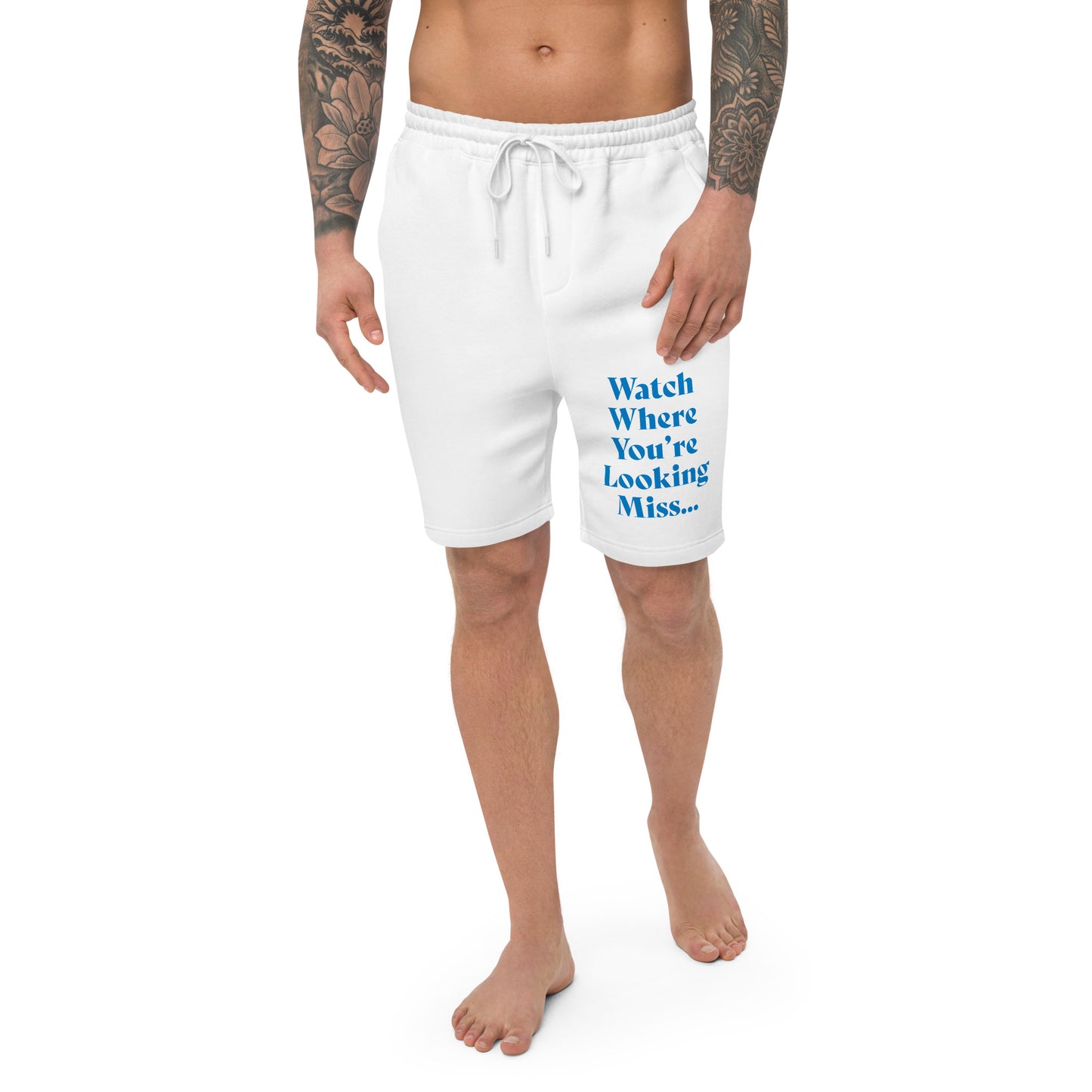 Watch where… Men's fleece shorts