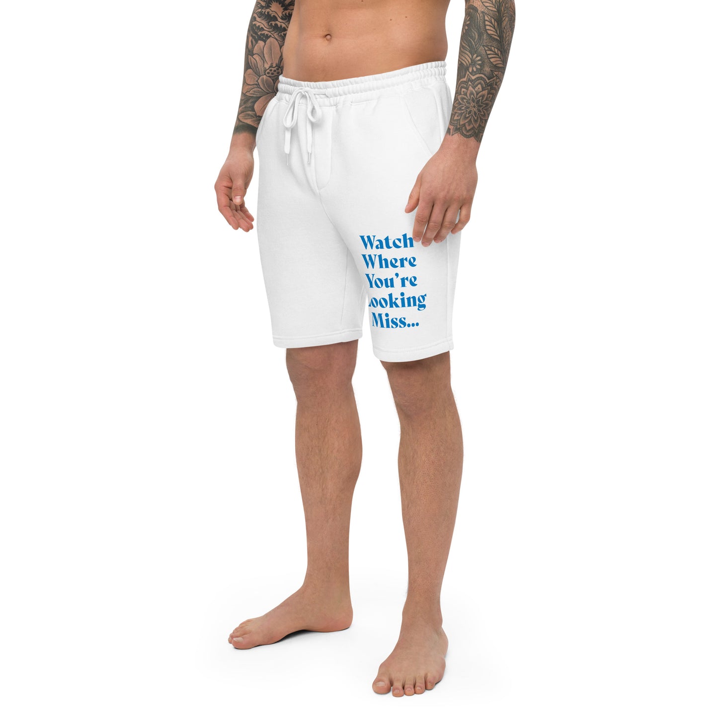 Watch where… Men's fleece shorts