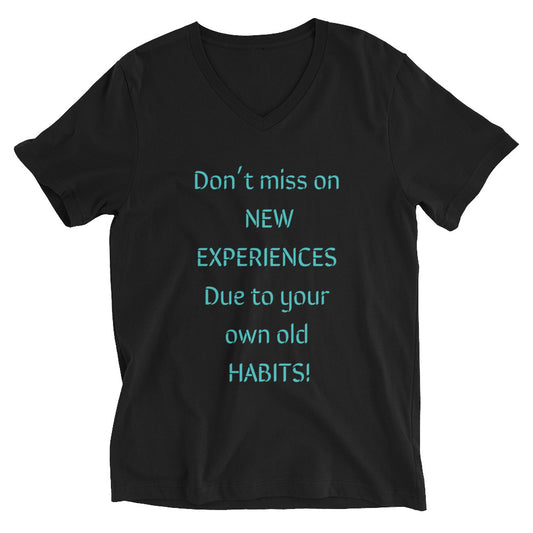 New Experience Unisex Short Sleeve V-Neck T-Shirt