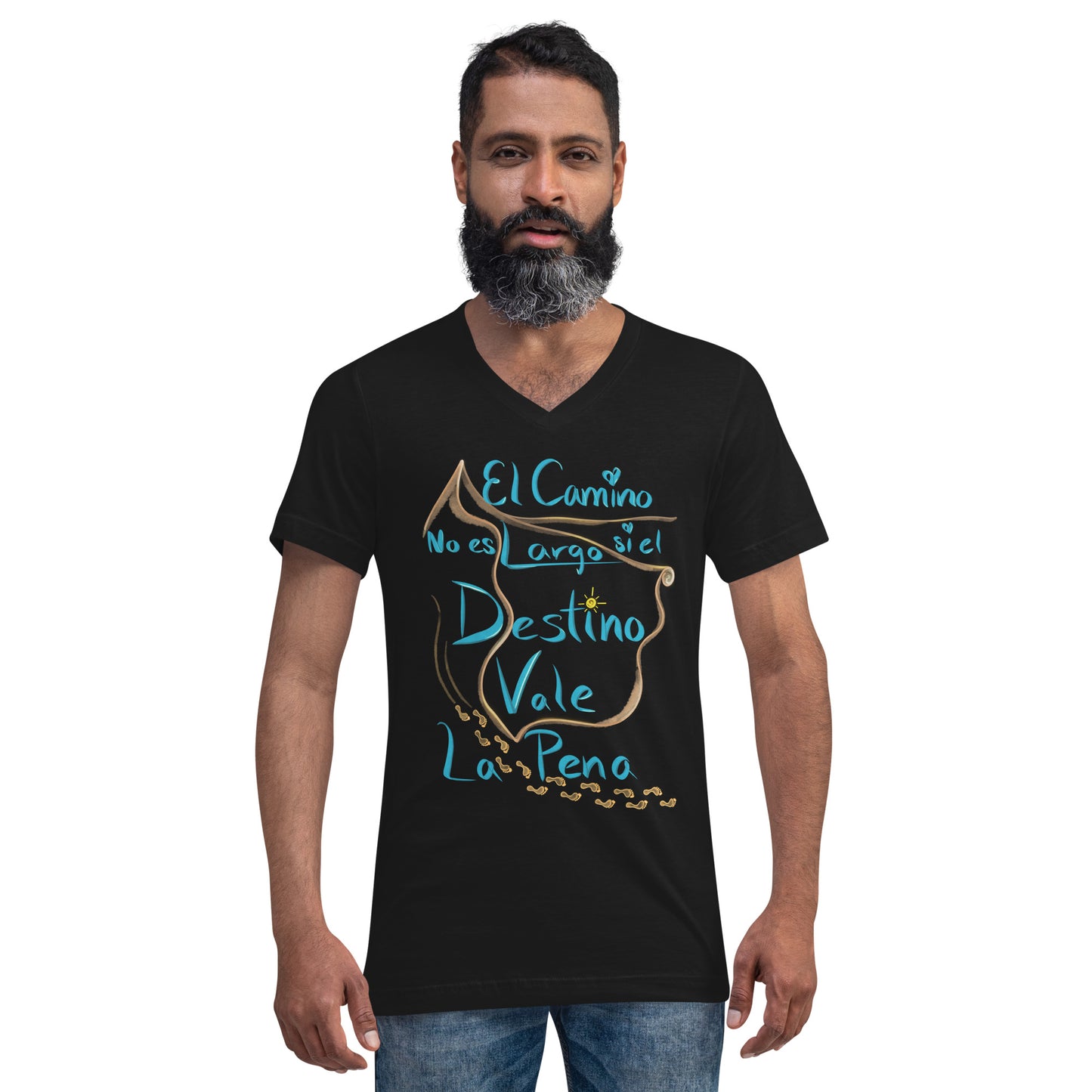 Destino Unisex Short Sleeve V-Neck T-Shirt