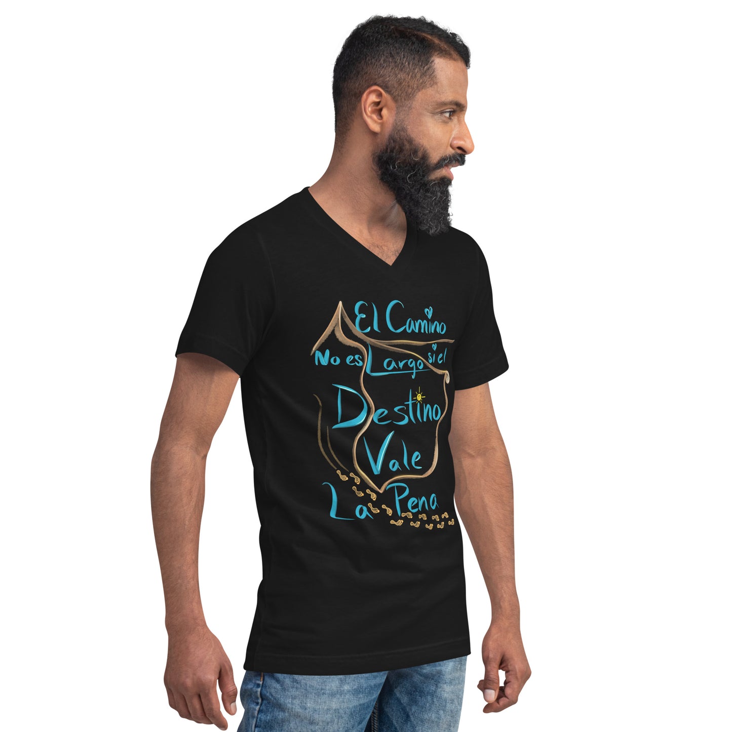 Destino Unisex Short Sleeve V-Neck T-Shirt