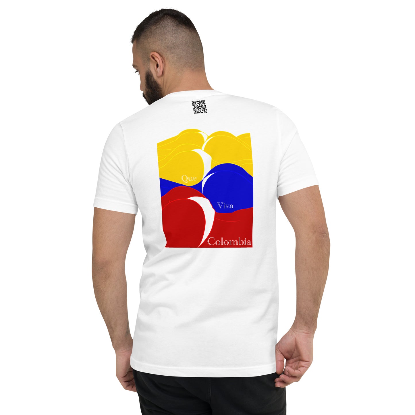 Colombia Way Unisex Short Sleeve V-Neck T-Shirt