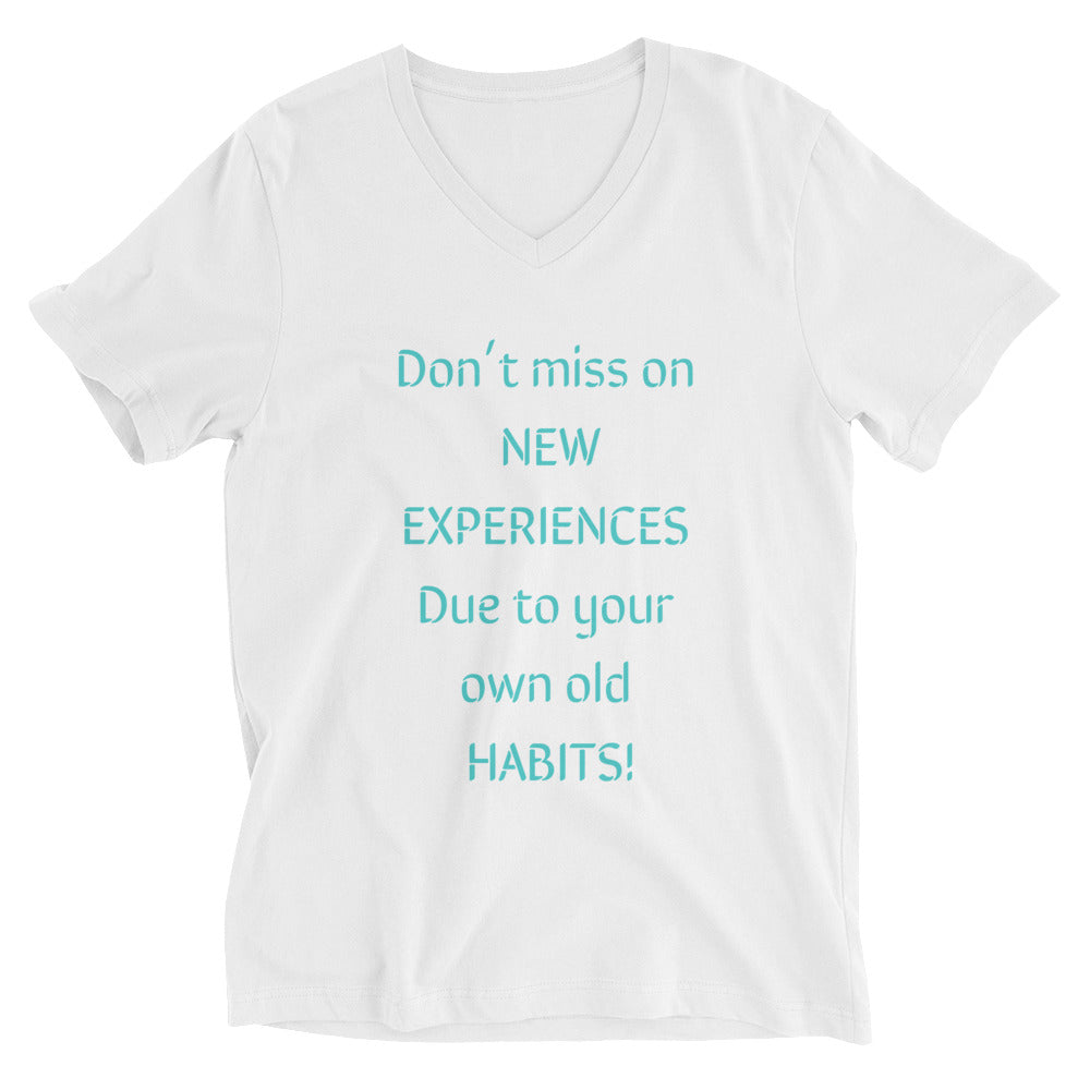 New Experience Unisex Short Sleeve V-Neck T-Shirt