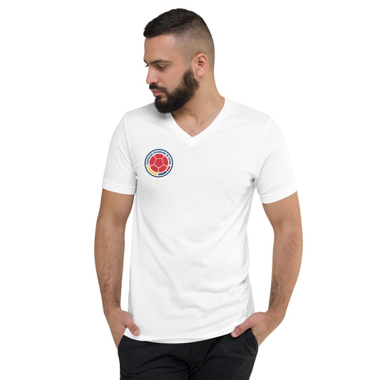 Colombia Way Unisex Short Sleeve V-Neck T-Shirt