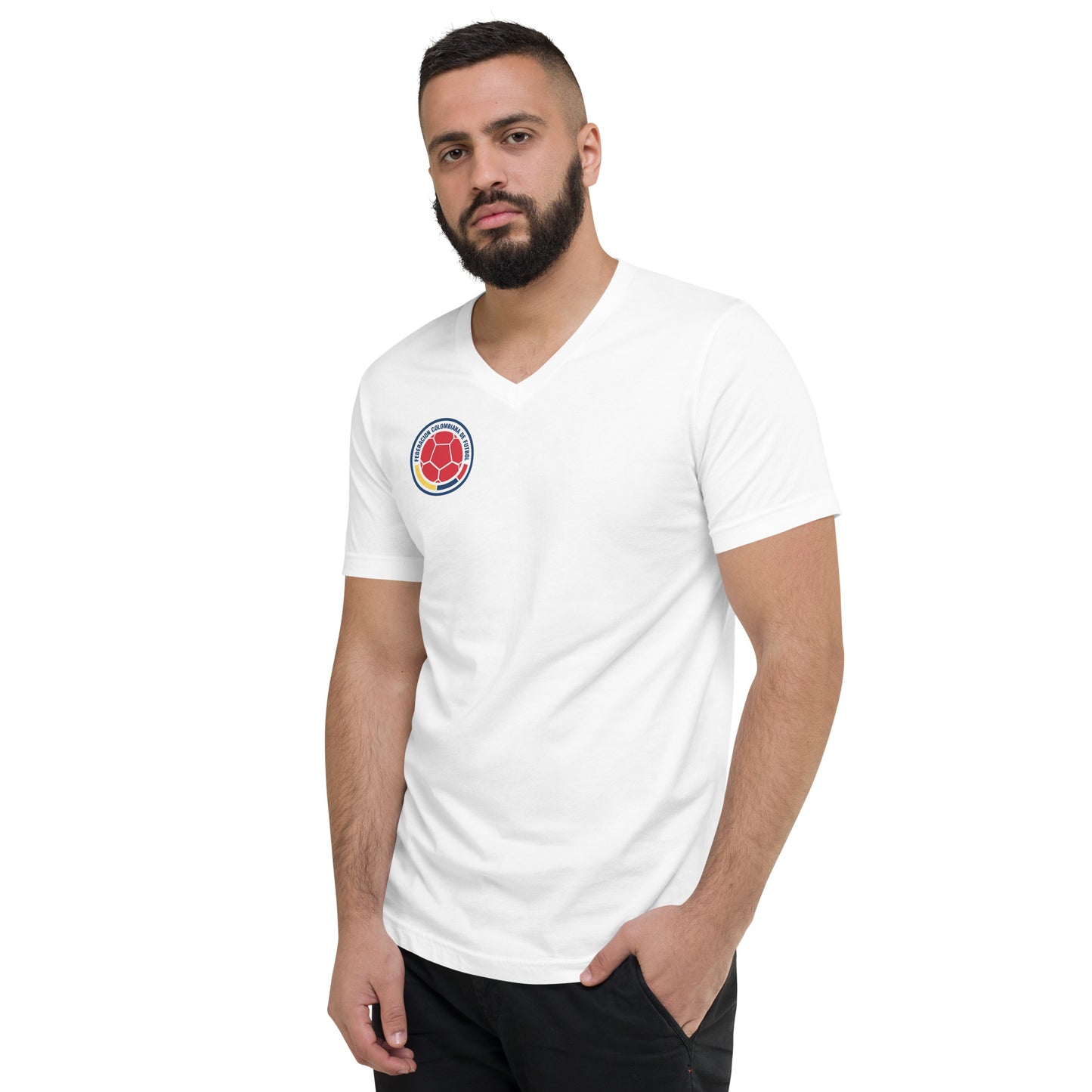 Colombia Way Unisex Short Sleeve V-Neck T-Shirt