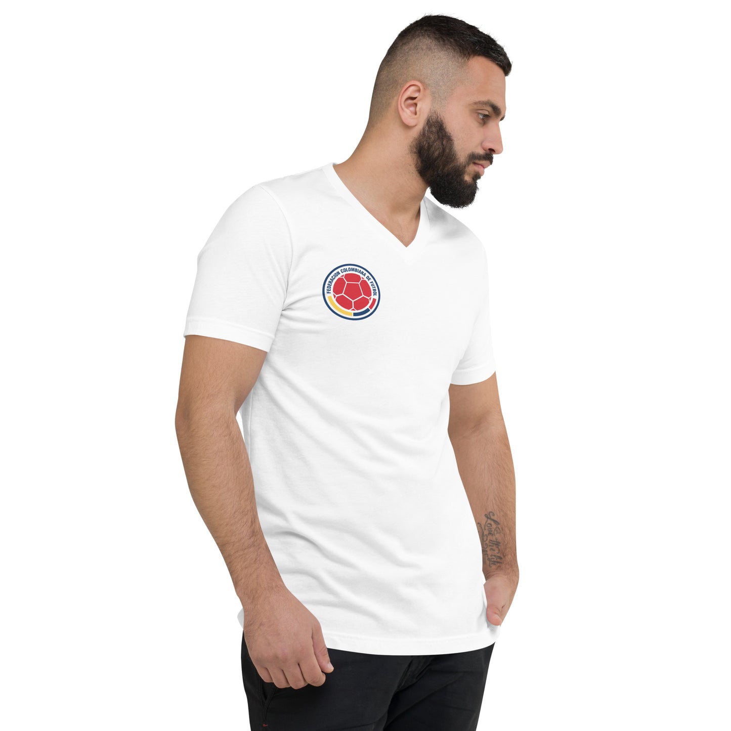 Colombia Way Unisex Short Sleeve V-Neck T-Shirt