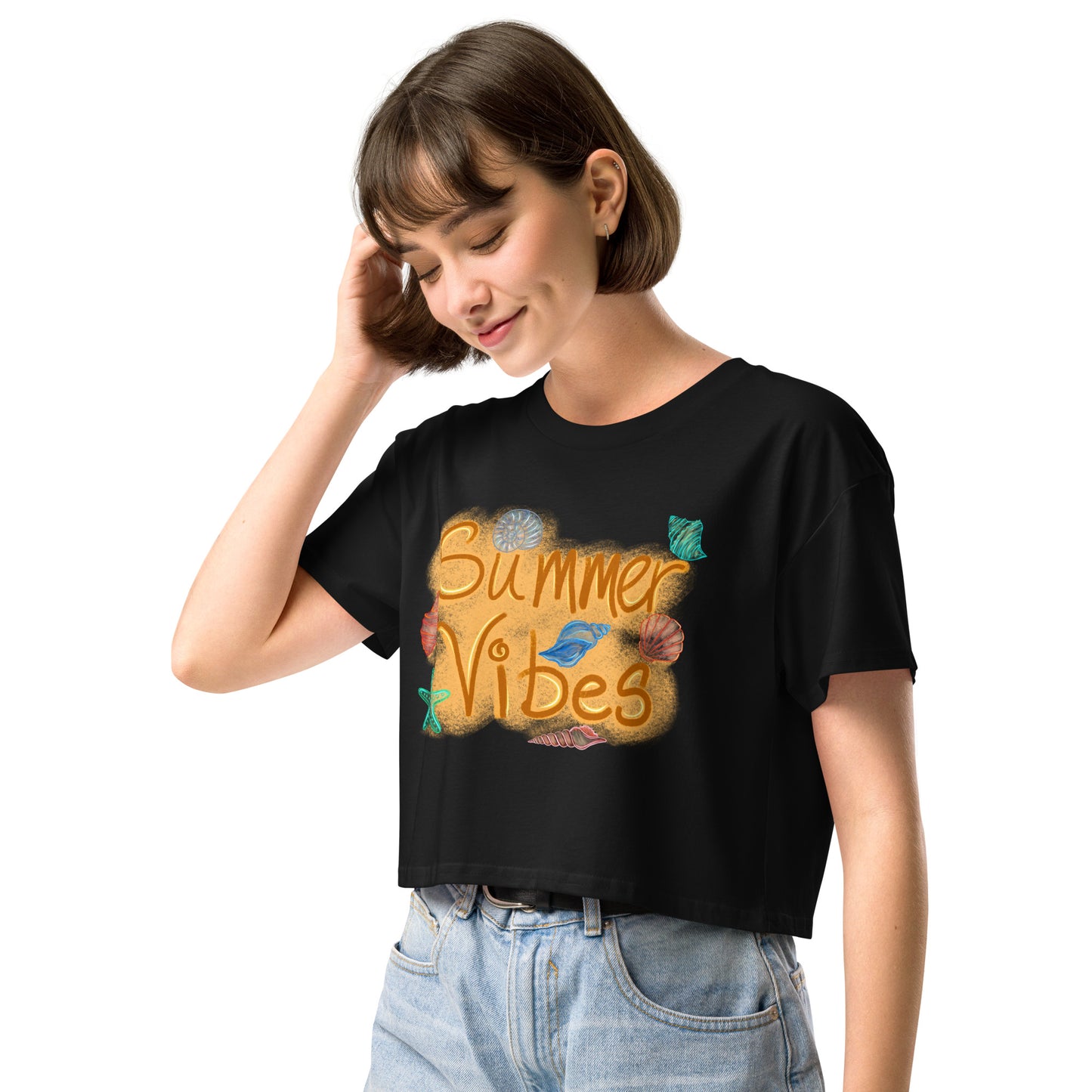 Summer Vibes Women’s crop top