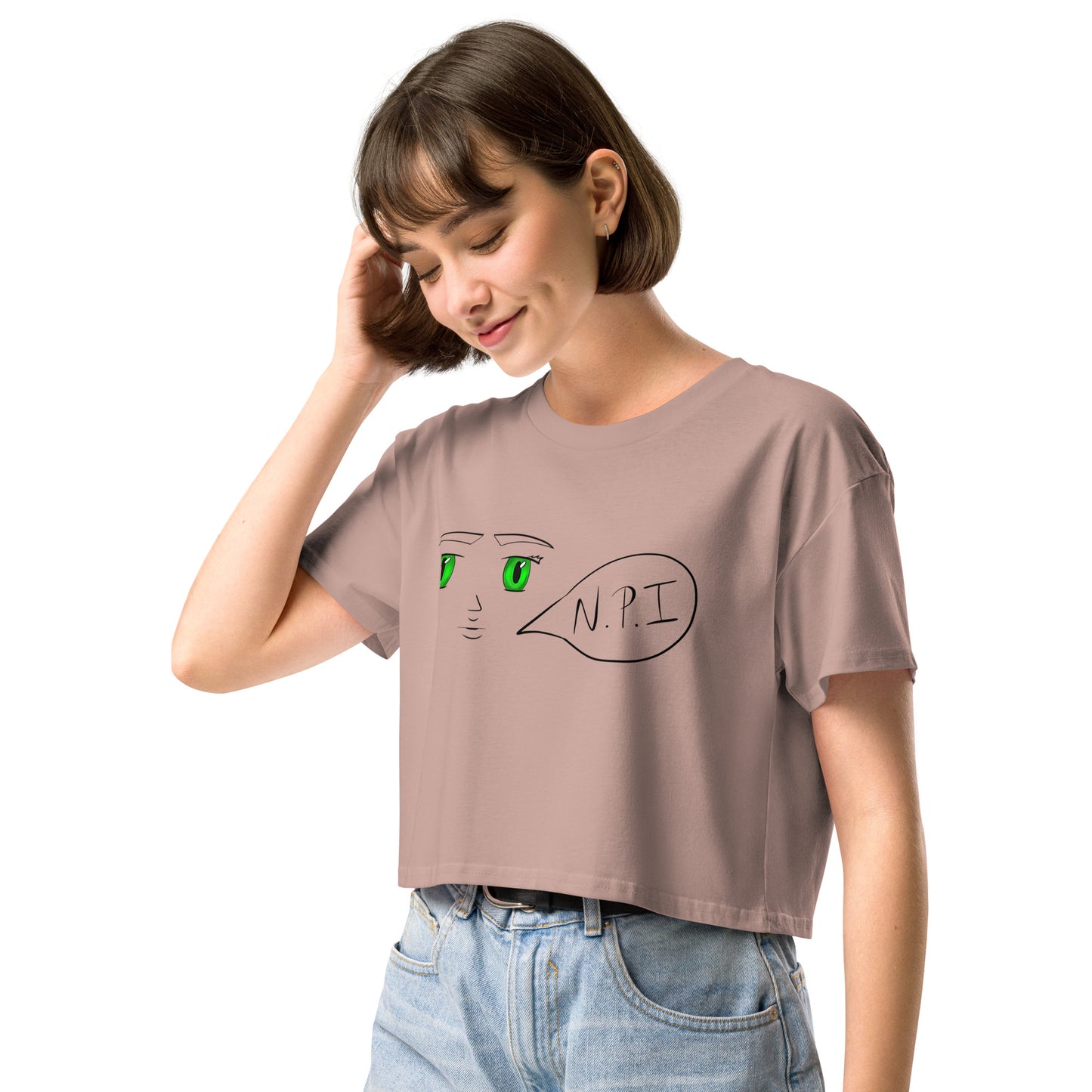 Ni Puta Idea Women’s crop top