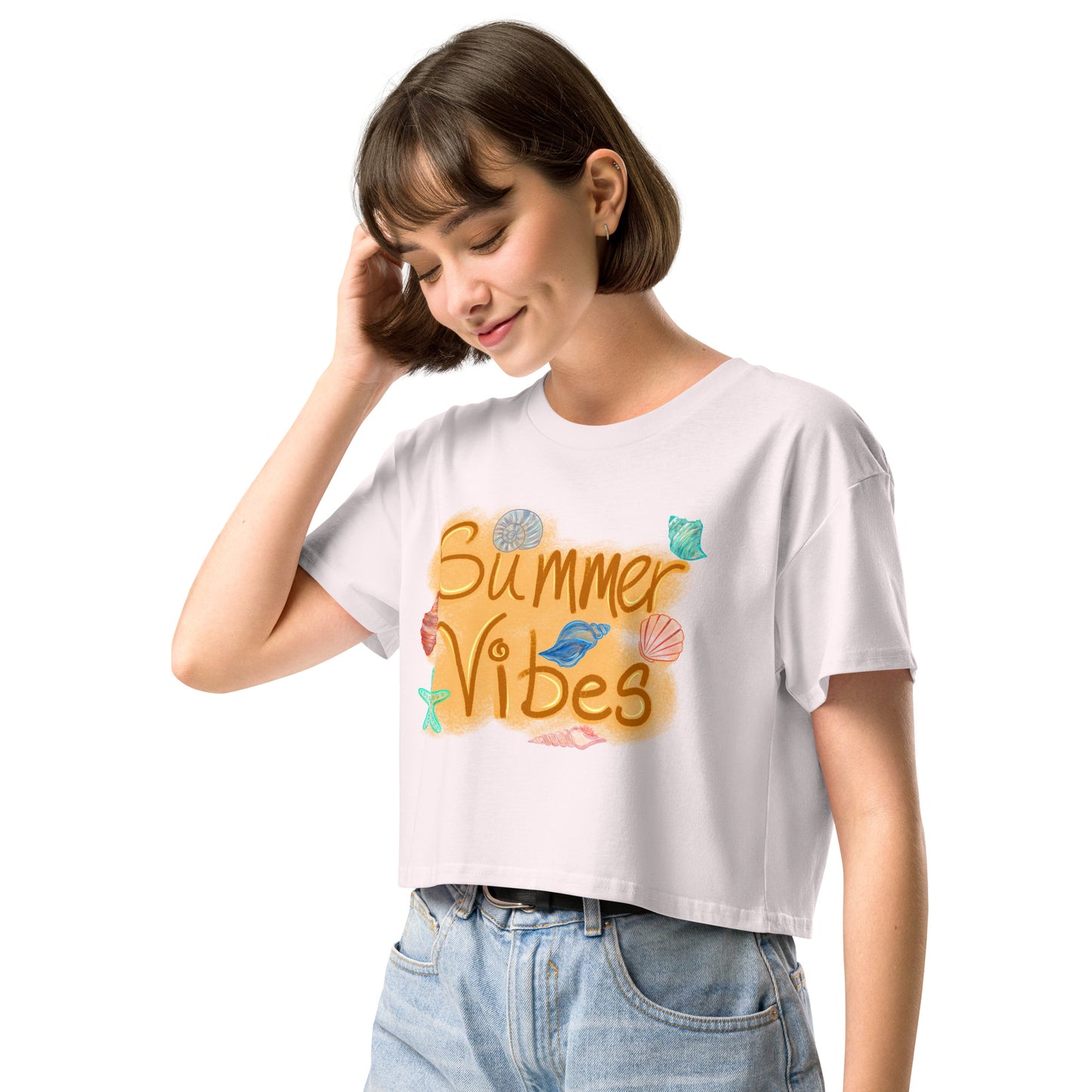 Summer Vibes Women’s crop top