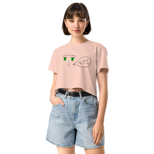 Ni Puta Idea Women’s crop top