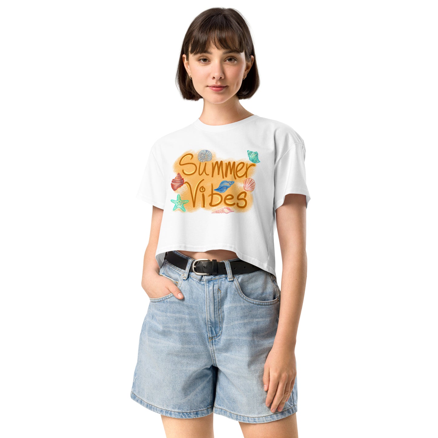 Summer Vibes Women’s crop top