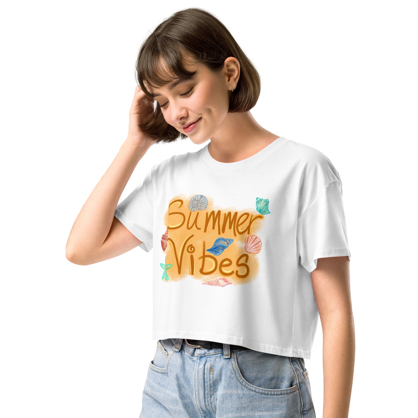 Summer Vibes Women’s crop top