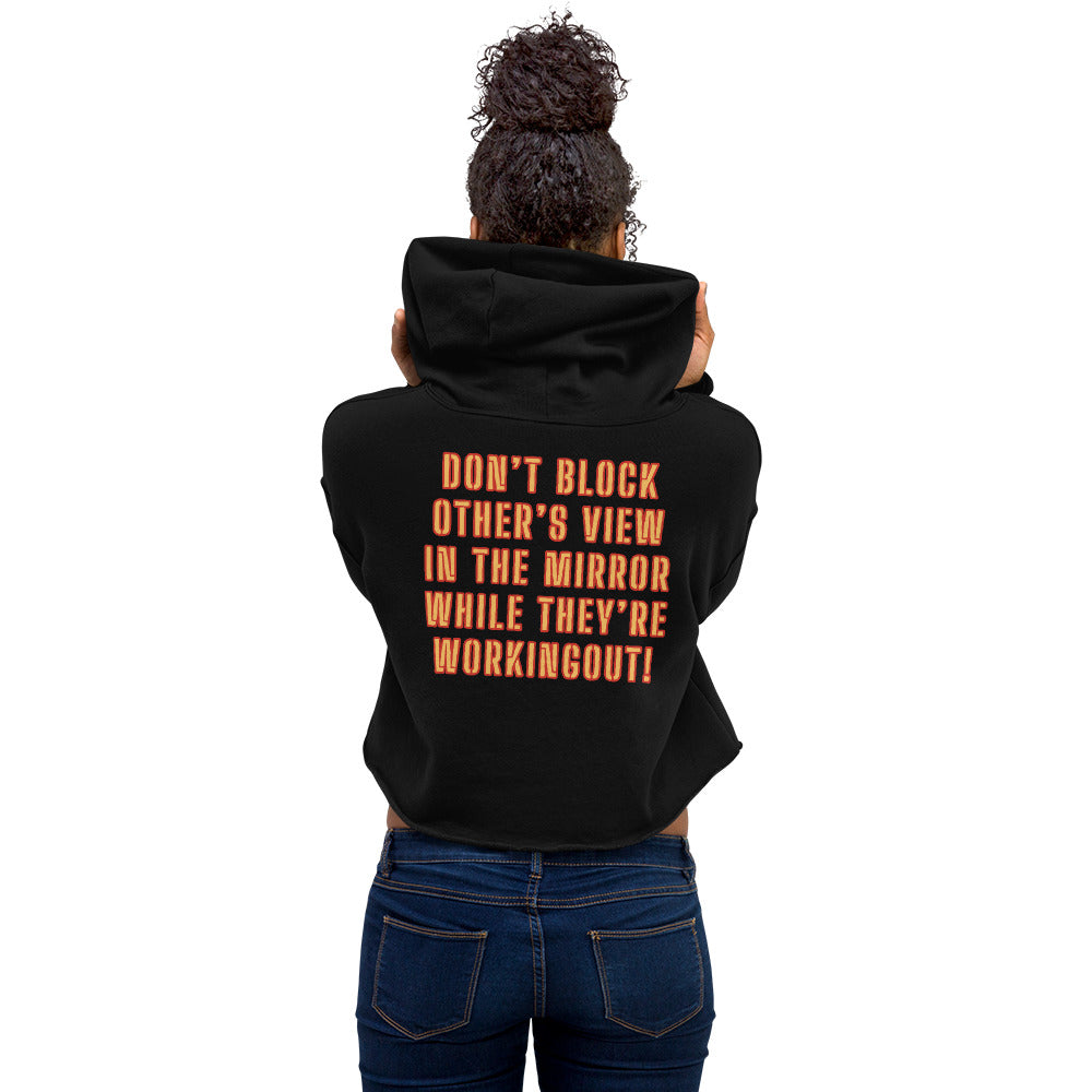 Gym Etiquette Crop Hoodie