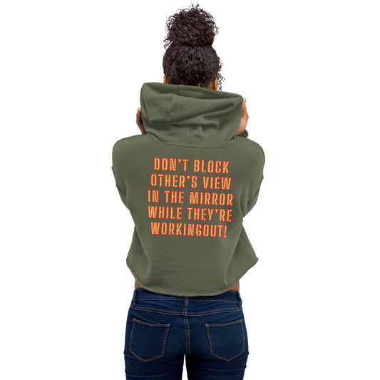 Gym Etiquette Crop Hoodie