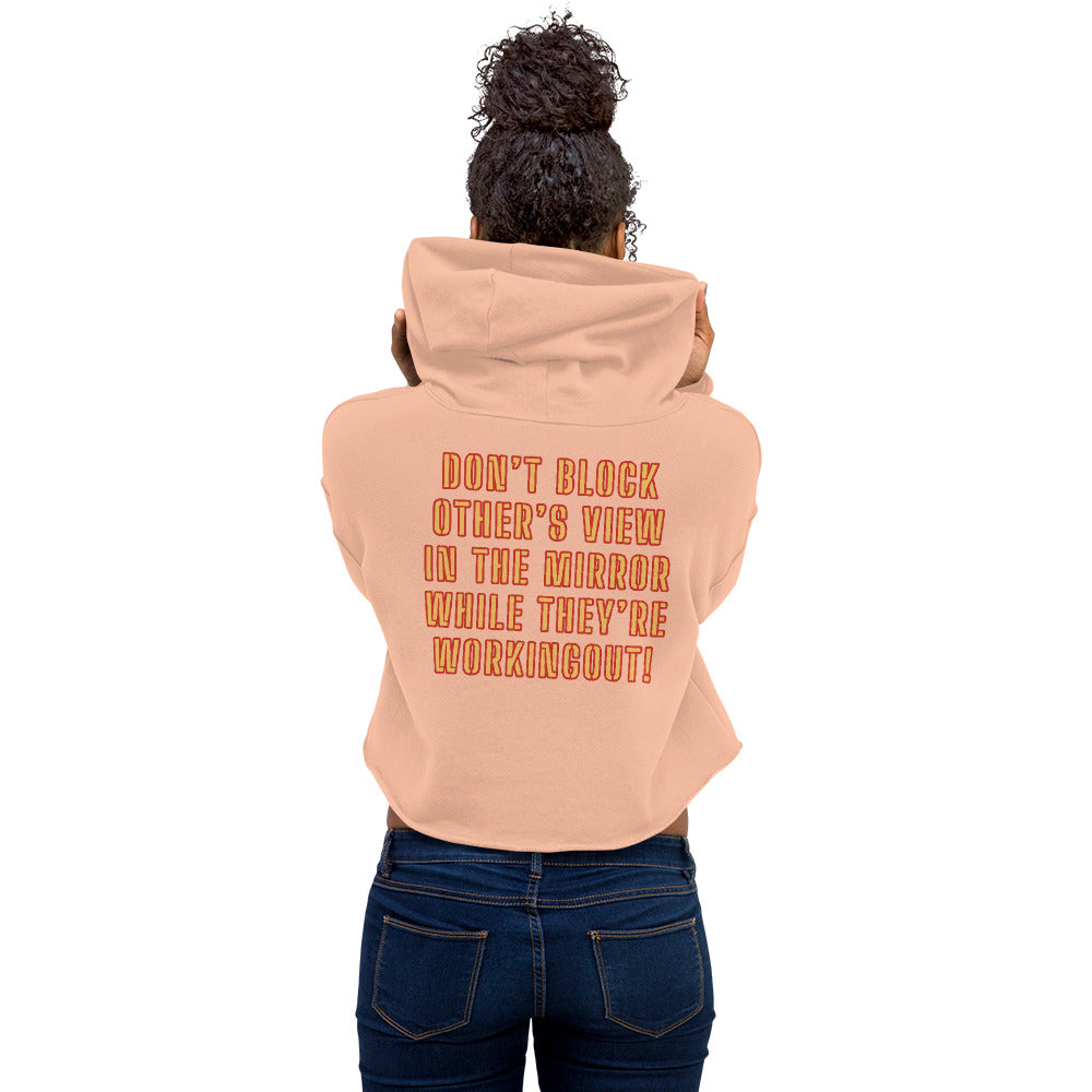 Gym Etiquette Crop Hoodie