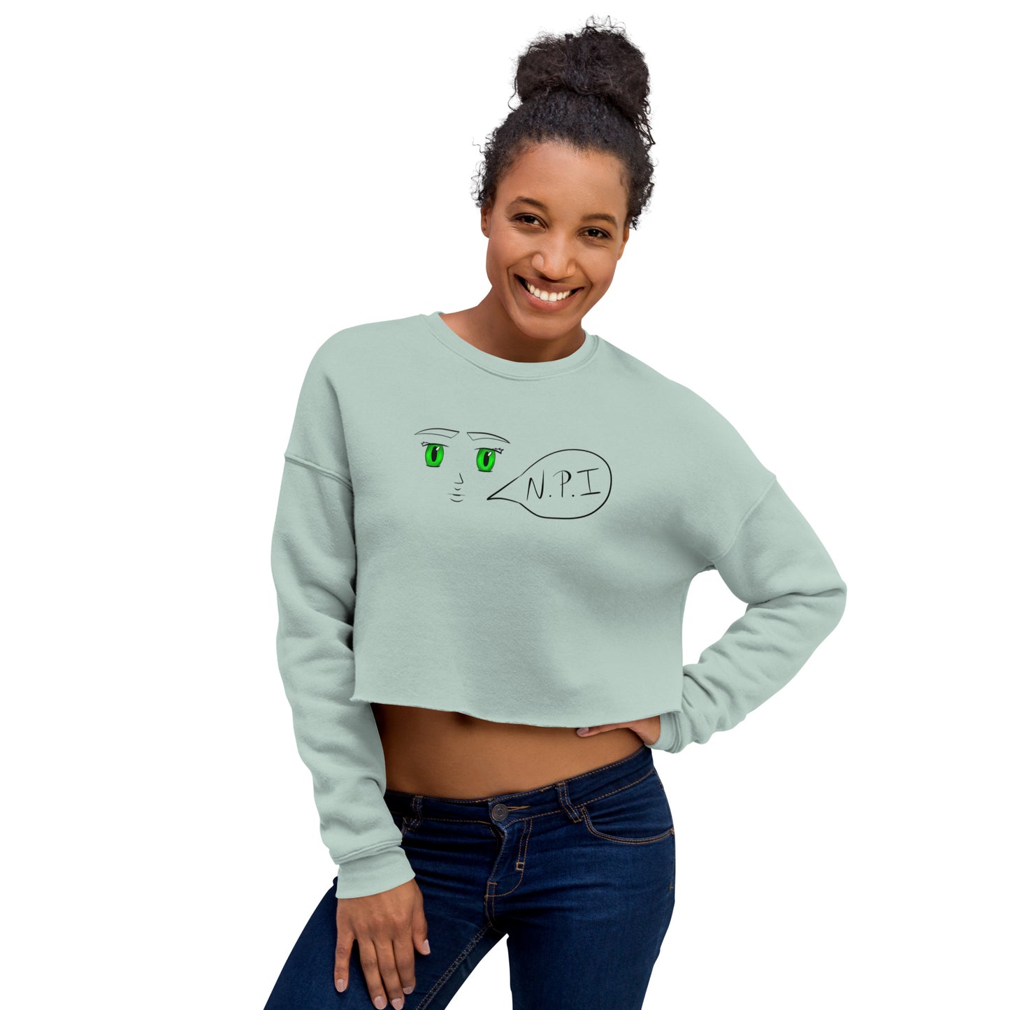 Ni Puta Idea Crop Sweatshirt