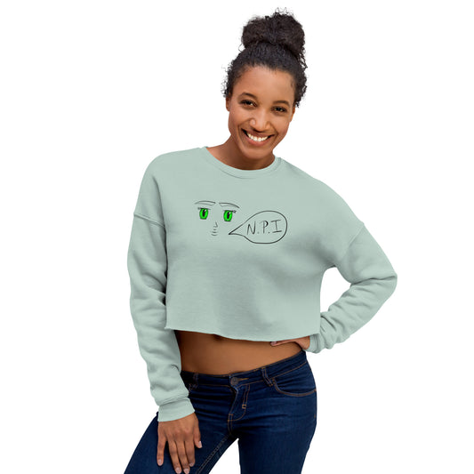 Ni Puta Idea Crop Sweatshirt