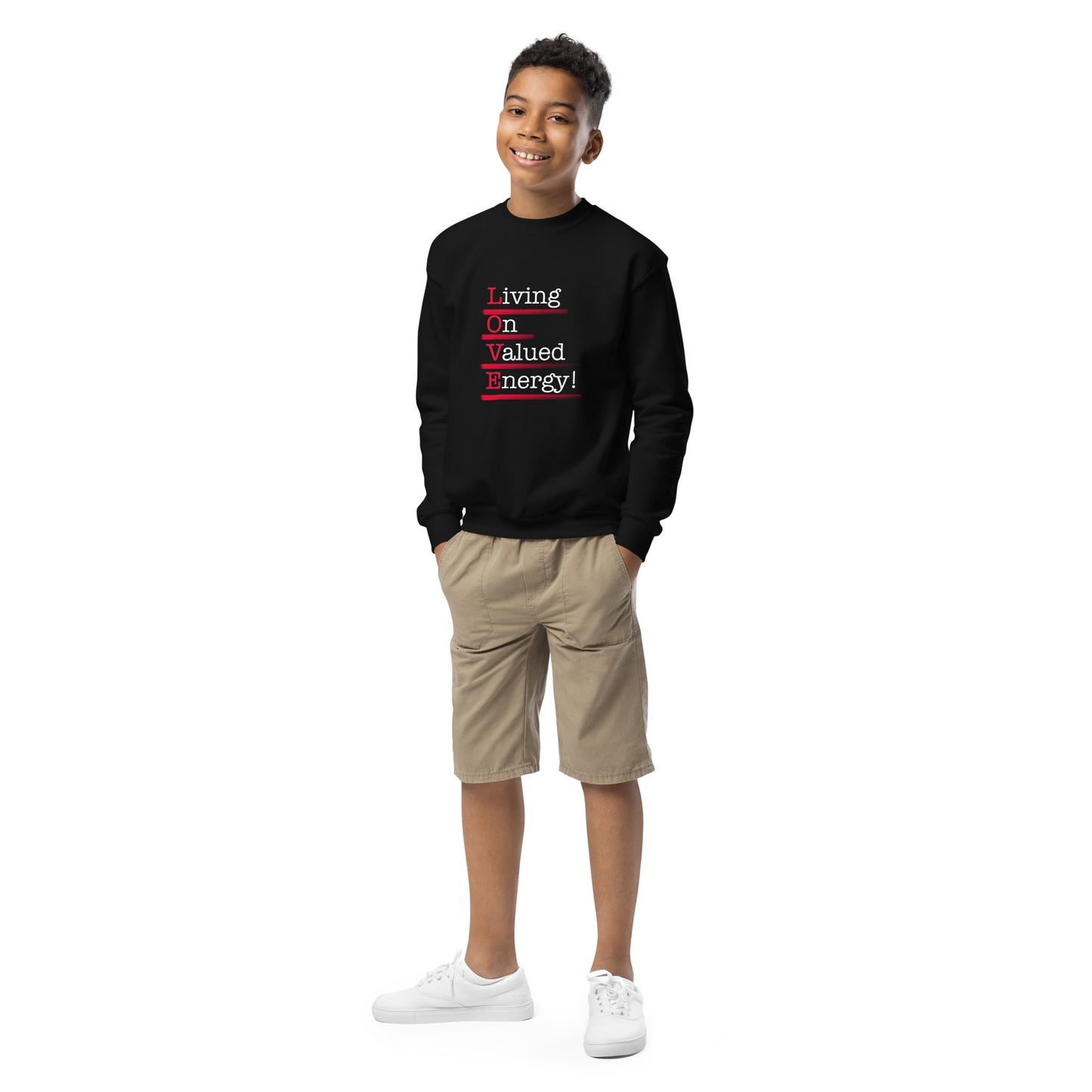 L. O. V. E Youth crewneck sweatshirt