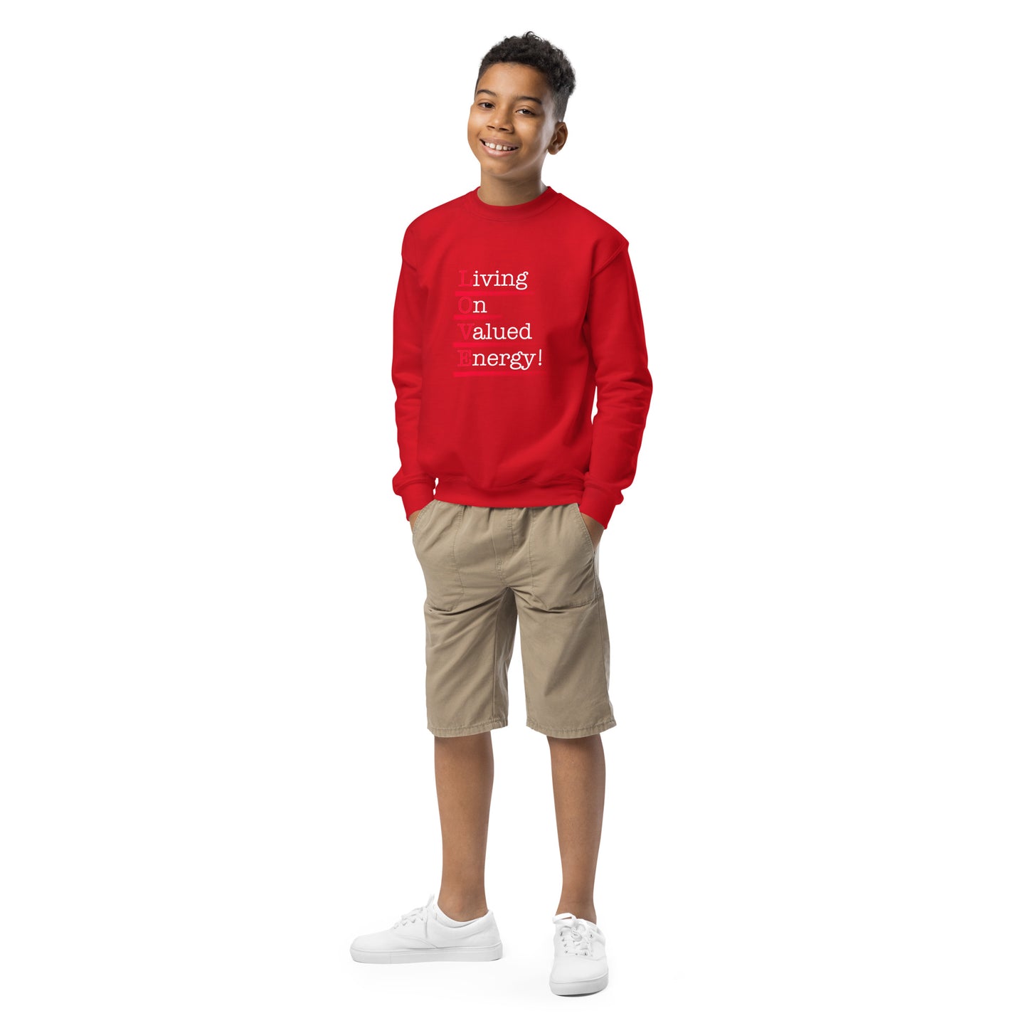 L. O. V. E Youth crewneck sweatshirt